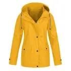 Women Waterproof Jacket Ladies Wind Raincoat Hooded Rain Forest Coat Outdoor F