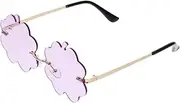 [WOFASHPURET] Sunglasses Sunglass Clip on for Glasses Wire Googly Eye Glasses Finger Sun Glasses Glare Reducing Glasses Circle Refraction Glasses Neon Novelty Disco Party Eyewear