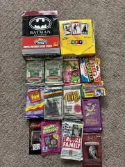 Over 100 Packs Of Cards (unopened) - Batman, Fox kids, Football, Baseball, ETC