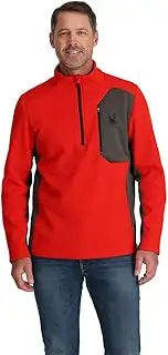 [Spyder] Men's Standard Bandit Hybrid Half Zip Fleece Jacket