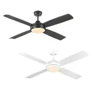 52" (1320mm) Airnimate Ceiling Fan with LED Light in Black or White