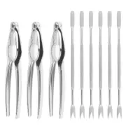 Toorise Seafood Tools Set Leg Sheller 6Pcs Forks 3Pcs Lobster Crab Crackers