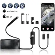 Endoscope Camera Light 1920P Inspection HD Borescope 8 LED Adjustable 5M Snake 7.9mm Waterproof iOS Android Tool Diagnostic