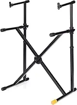 Hercules 05/KS210B EZ-Lok Double Tier X-Keyboard Stand