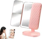 Glisera Smart Mirror, Glisera Makeup Mirror, Glisera Smart Mirror Vanity, Glisera Smart Makeup Mirror, Glisera Mirror, Trifold Led Makeup Mirror, Makeup Vanity Mirror with Lights (P)