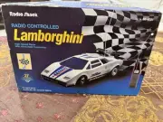 Vintage Radio Shack 60-4051 Lamborghini Countach LP500S W/ BOX RC Race Car