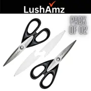 LushAmz Premium Kitchen Scissor All purpose kitchen shears Gadget Pack of 2