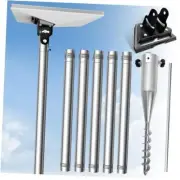 Starlink Mini Pole Mount, with 0-30° Adjustable Starlink Pipe Adapter, 9ft