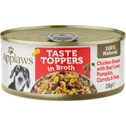 Applaws Taste Toppers Chicken, Beef Vegetables Wet Dog Food 156g