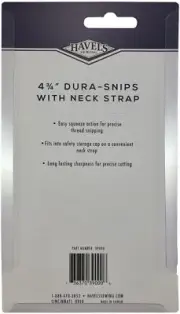 Dura Snips Squeeze-Style Thread Snips 4.75"