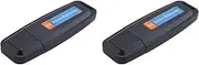 Binxind 2X Portable Rechargeable U-Disk USB Digital Audio Voice Recorder Mini Dictaphone Activated Recorder -Black