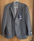 Hart Schaffner Marx Blazer Gray Pinstripe Size 48R New York Fit 100% Wool NWT