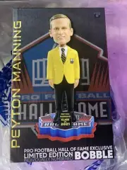 Peyton Manning Colts Broncos Ltd 2021 HOF GOLD JACKET Bobblehead Hall of Fame
