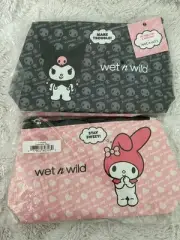 1Pc WET N WILD SANRIO MY MELODY & KUROMI COSMETIC BAG NEW Reversed 2 Sided