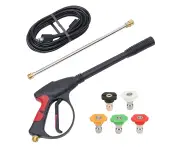 High Pressure Water Gun Wand Lance Kit Garden Car Water Cleaner +8m Hose