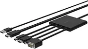 Belkin Multiport to HDMI Digital AV Adapter: Mini DisplayPort, USB-C, HDMI and VGA to HDMI Adapter, B2B166, Black