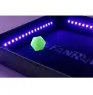 Fanroll Shadow Light Dice Tray and Blacklight Reactive D20 FREE SHIPPING! 9”x9”