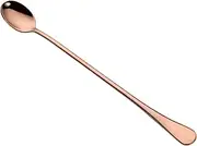 Daseeme 9-inch Iced Tea Spoon Stainless Steel Long Handle Spoon Milkshake Spoon Coffee Stirring Spoon Titanium Plating