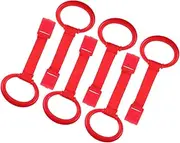 ASAKKURA Baby Walking Assistant 6pcs Pull up Ring for Crib Playpen and Stroller Motor Skill Development Toy