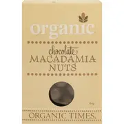Organic Times Milk Chocolate Macadamia Nuts 150g