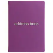 Letts Dazzle A5 Address Book Purple Coloured Notebook Home Office Stationery