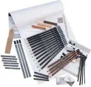 Royal & Langnickel 44 Pc Sketching Art Set Essentials ClearView w/ Pad - SEALED