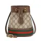 【GUCCI 古馳】Ophidia GG Mini 迷你 帆布 可調肩背 水桶包 550620