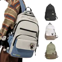 在飛比找momo購物網優惠-【MoodRiver】大容量 雙肩包 後背包 雙肩袋 書包 