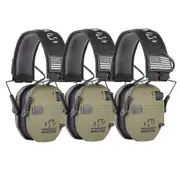 Electronic Shooting Earmuff Impact Sport Anti-noise Ear Protector Sound Amplification Tactical Hear Protective Headset 3pcs Green