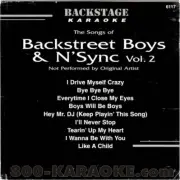BACKSTAGE KARAOKE CD+G BS6117 CDG BACKSTREET BOYS N'SYNC cdg 9 #1 HITS & more