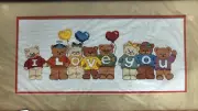 I LOVE YOU BEARS KIT - From the Heart (Dimensions) 1986 #53503 - Kimberly Knoll