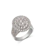Bloomingdale's Fine Collection Diamond Cluster Ring in 14K White Gold, 2.35 tcw