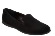 Lori Goldstein Collection Slip-On Faux Fur Moccasin Black Women's Size 6.5
