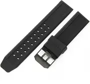 [MZBZUTEDEE] Fit For Luminox 3051.Bo Black Outdoor Safety Durable Silicone Men's Watchbands 20mm 23mm Square Hole Watch Strap