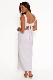 [PUP42] Emery Maxi Dress - White XS White