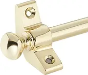 AMSKA INTERNATIONAL Set Of 13, Stair Carpet Rods, Round Finial, Polished Brass, Suitable For Carpet Runners Up To 70 Centimetre Wide Or Narrow