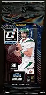 2024 Donruss Football Value Jumbo Fat Pack (30 Cards Look for Exclusive Optic Rated Rookies Preview)