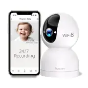 2K Security Camera for Baby Monitor Wifi 6, Pan/Tilt Indoor Cameras for Home ...