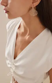 [Fernando Jorge] Small Disco 18K Gold Diamond Earrings