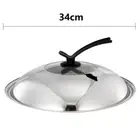 28/30/32/34/36cm Pot Cover Visible Wok Lids Cooking Pot Lid Cookware Parts