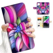 ( For iPhone 11 ) Wallet Flip Case Cover AJ26470 Flower