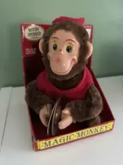 Westminster Magic Monkey Mechanical Plush Toy Clapping Cymbals NEW in Box