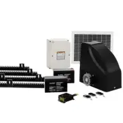 NNEDSZ Automatic Sliding Gate Opener Kit 10W Solar Panel Electric 4M 600KG