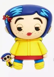 Coraline In A Rain Jacket With Doll Exclusive Coraline Chibi Figural Magnet