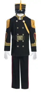 NEW Cadet uniform costume for boys in Black With gold accents
