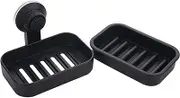 Cabilock Soap Holder Shower Soap Dish Black Soap Dish Suction Self Draing Steel Paper Towels Stainless Bathroom Vacuum Soap Dish Wall Suction Cup Soap Dish Automatic Tissue Travel