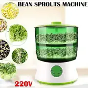 2-Layer 220V Automatic Sprouts Machine Bean Large-Capacity Household Growing AUS