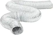 vidaXL Ventilation Duct - Aluminium 6m x Ø15cm - Cuttable and Flexible Air Ducting for Hydroponics, Bathrooms, Attics, Heating/Cooling Systems