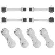 Child Proofing Cabinet Locks 4 Pack & Child Cabinet Strap Locks 41477