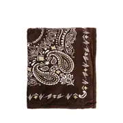 [THE ATTICO] Bandana Beach towel Brown
